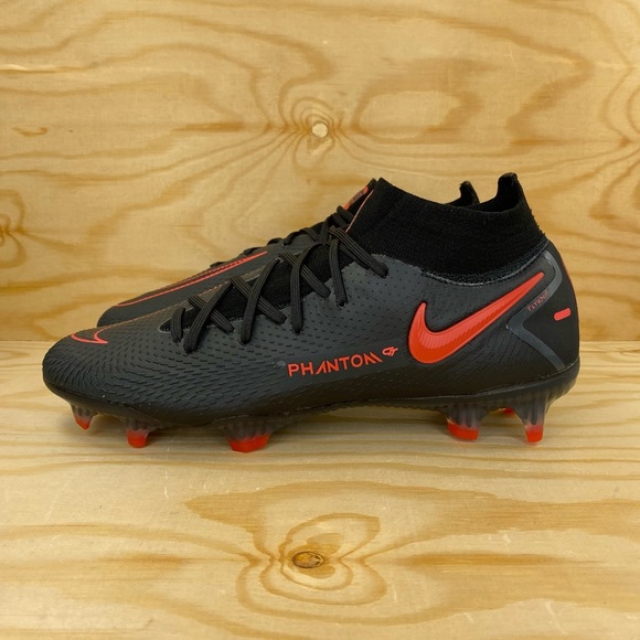 Nike Phantom GT Elite DF FG Blk Red Soccer Cleats - Picture 10 of 11